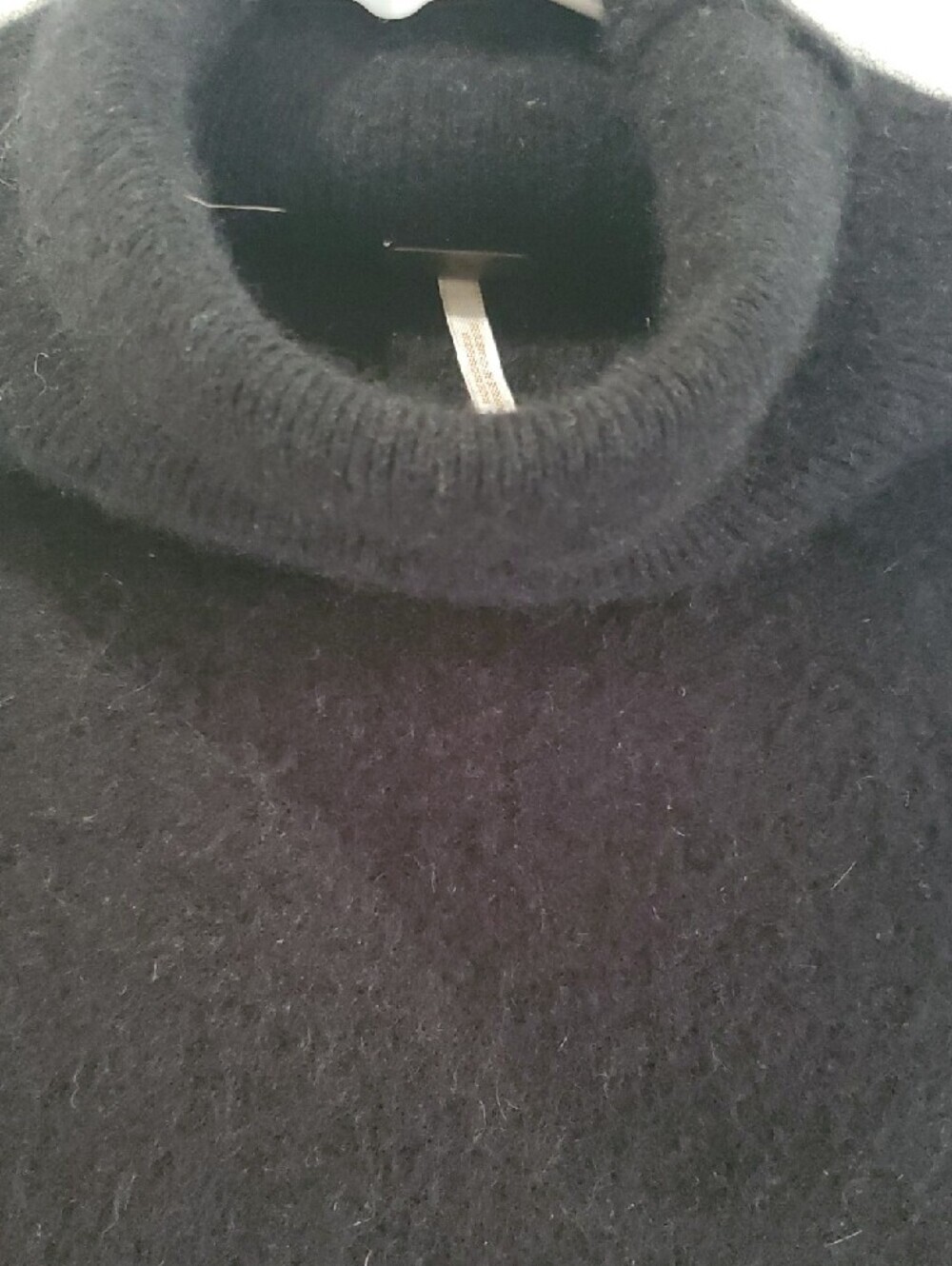 Free People Black Cropped 100% Cashmere Turtleneck Sweater - Picture 6 of 10
